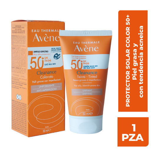 Cleanance Solar Fps 50+ Con Color, 50 Ml