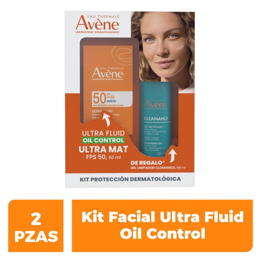 Av Kit Solares Avene Ultra Fluid Ultra Mat Oil Control 50Ml + Clenance Gel Limpiador 100Ml