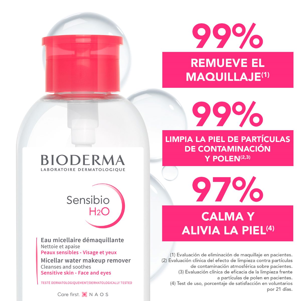 Bioderma Sensibio H2o 500 Ml Bomba Inversa