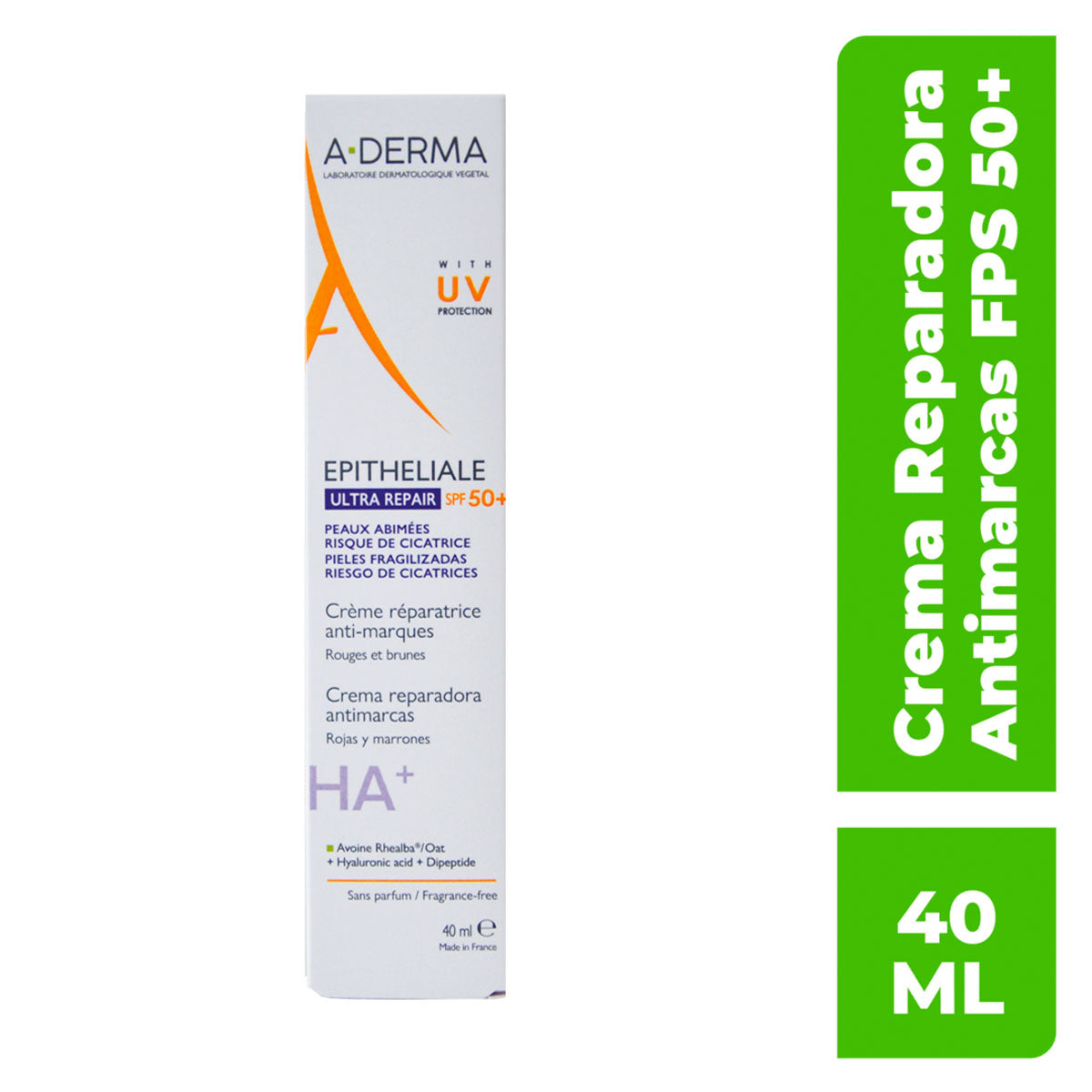 Epitheliale A.H Ultra Crema Reparadora Y Protección Antimarcas Spf 50+ 40 Ml