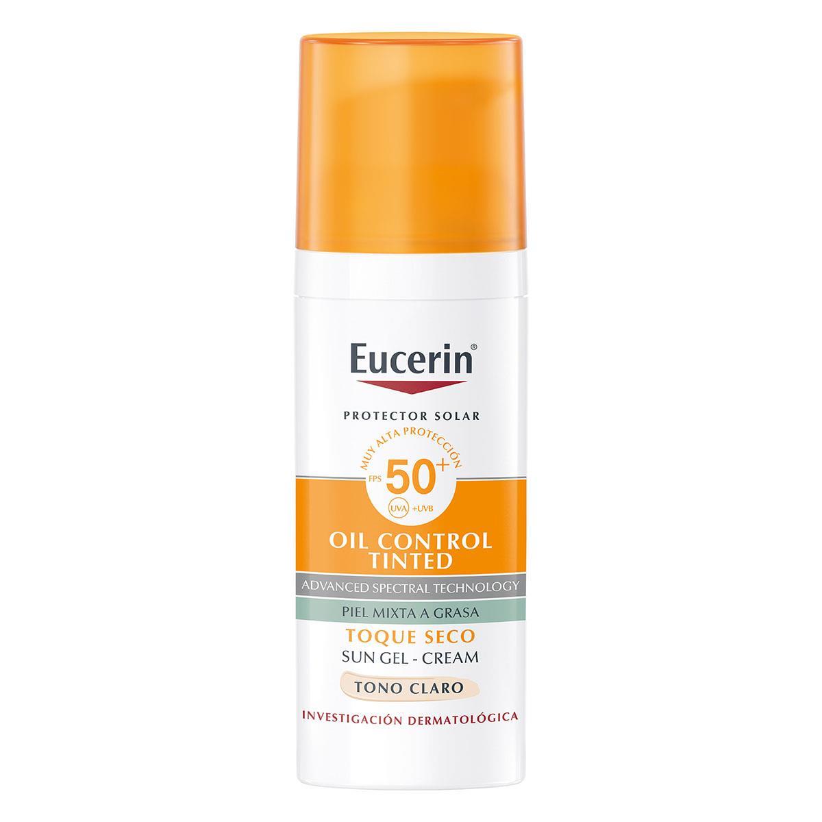 Eucerin Sun Face Oil Control Tono Claro 50+ 50Ml